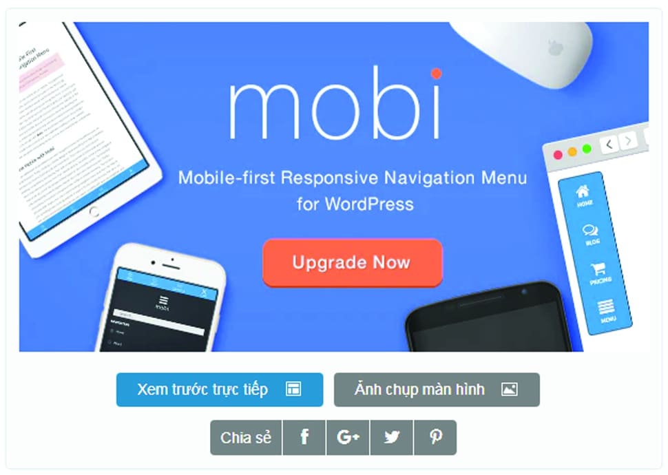 Mobi – Mobile First WordPress Responsive Navigation Menu Plugin