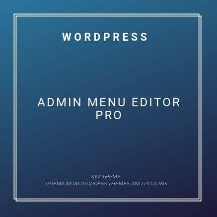 Admin Menu Editor