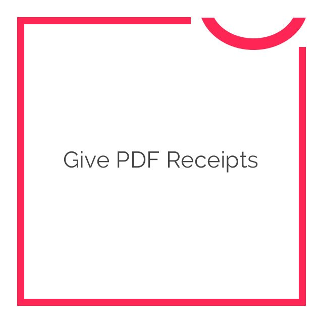 PDF Receipts