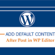 Default Content