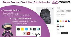 SUPER PRODUCT VARIATION SWATCHES FOR WOOCOMMERCE 2.2